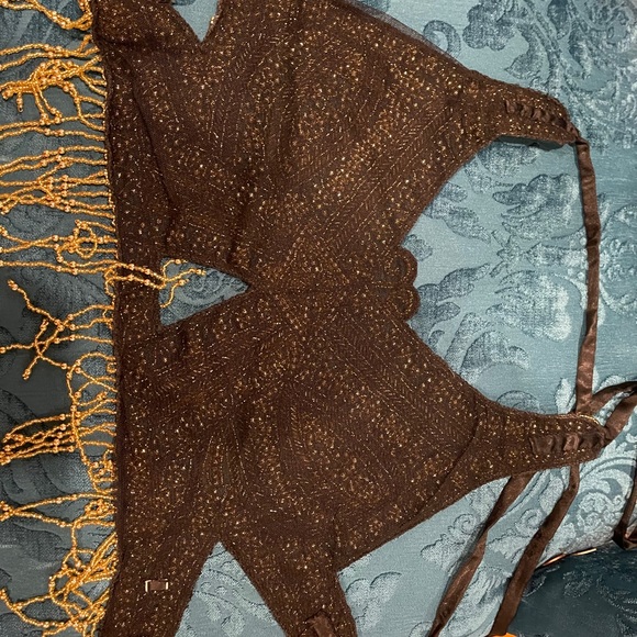 Crop top gold - handmade Morocco style - Picture 2 of 2